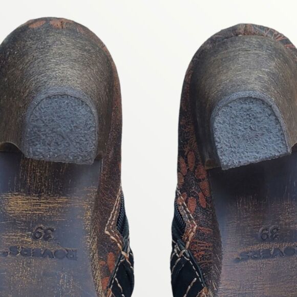 VINTAGE ROVERS heeled Leather Strapped Heels size 39 - Picture 15 of 16